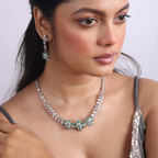 Beauty Gallore | Premium CZ Crystal Necklace Set