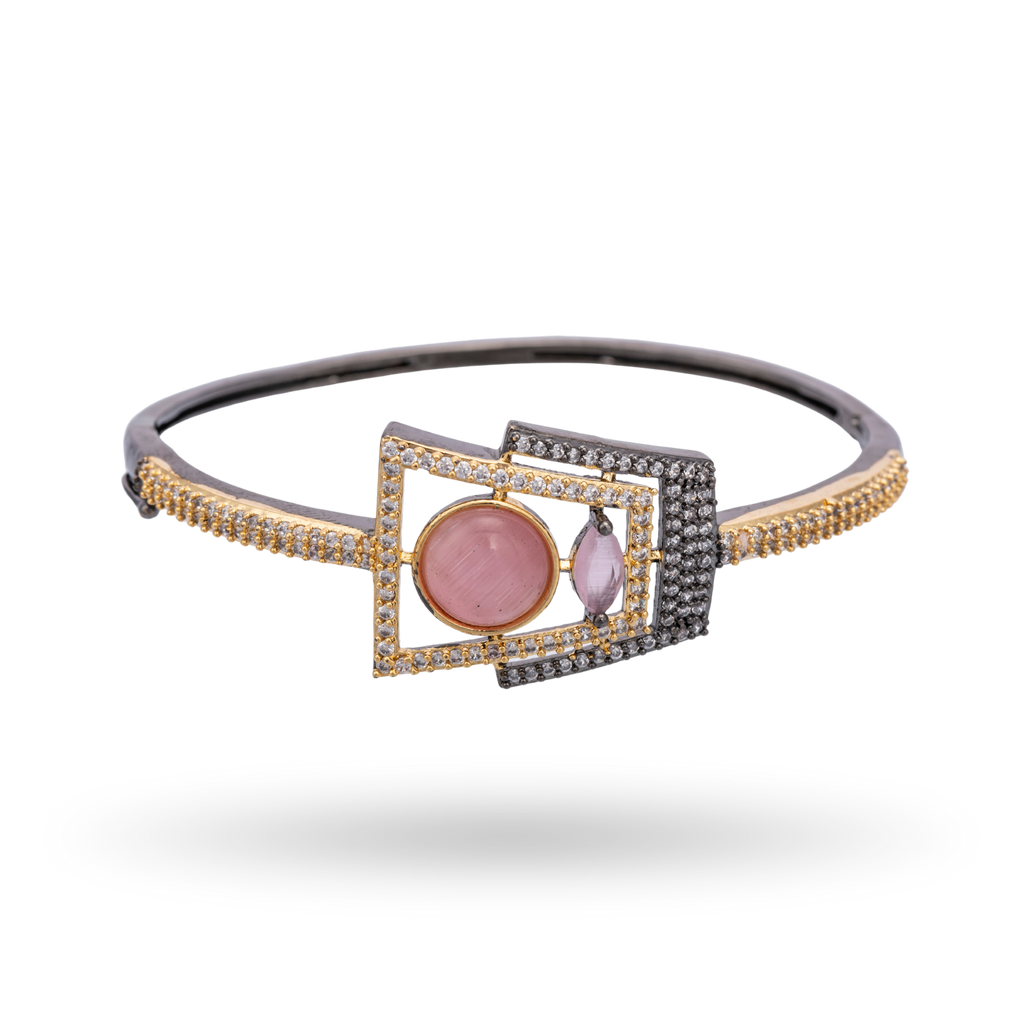 Luxe Cabochon | Baby Pink | Signature CZ Crystal Bracelet