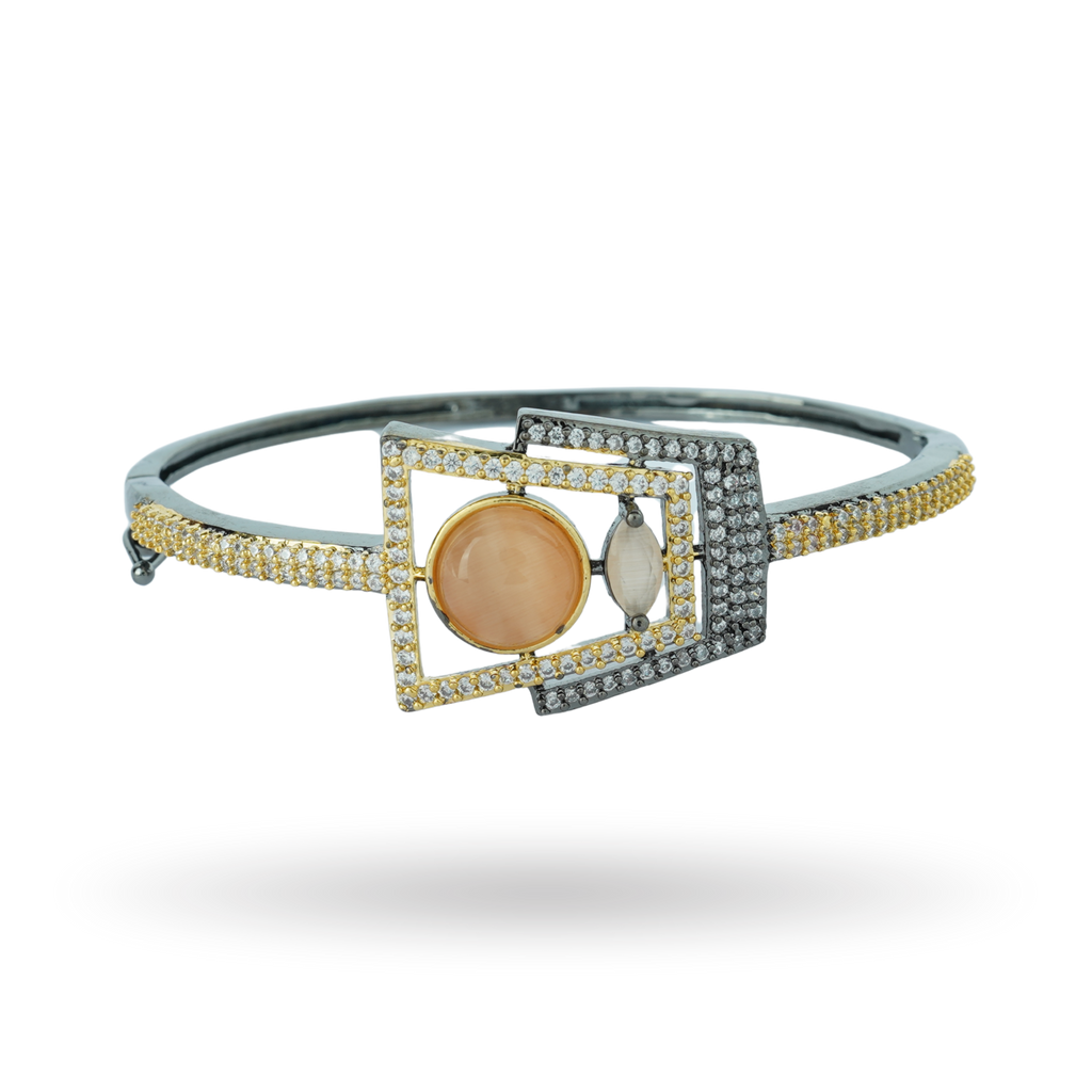 Luxe Cabochon | Orange | Signature CZ Crystal Bracelet