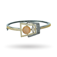 Luxe Cabochon | Orange | Signature CZ Crystal Bracelet