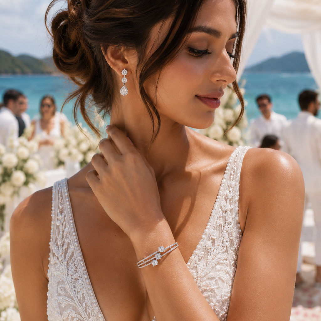 Trinity | Silverene | Premium CZ Crystal Bracelet