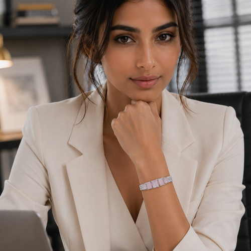 Candid Beads | Silverene | Premium CZ Crystal Bracelet