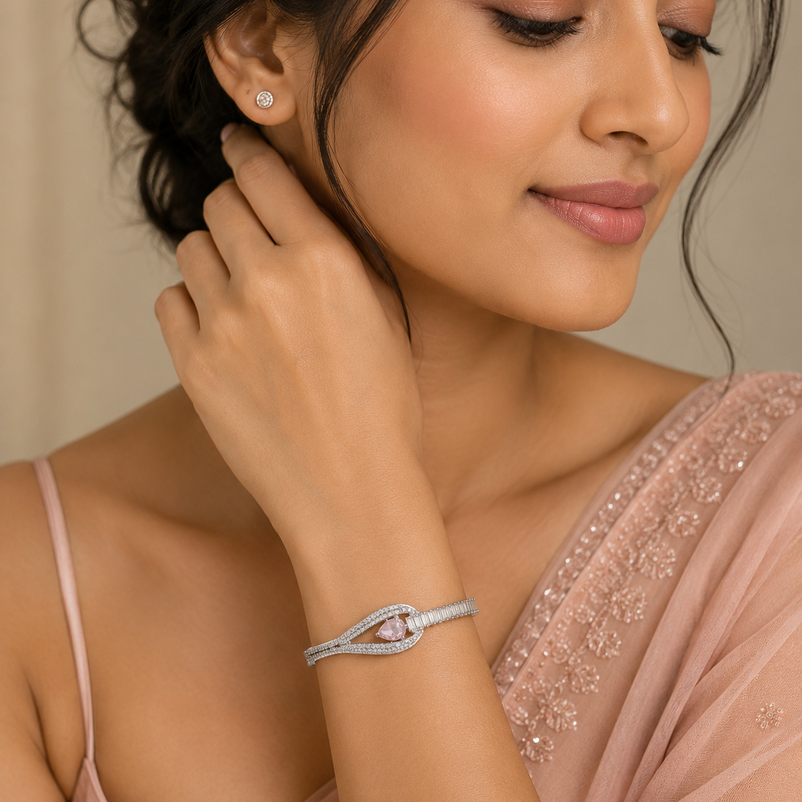 Glowburn | Baby Pink | Premium CZ Crystal Bracelet