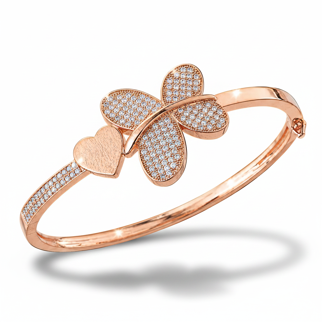Butterfly Dreams | Rose Gold | Premium CZ Crystal Bracelet