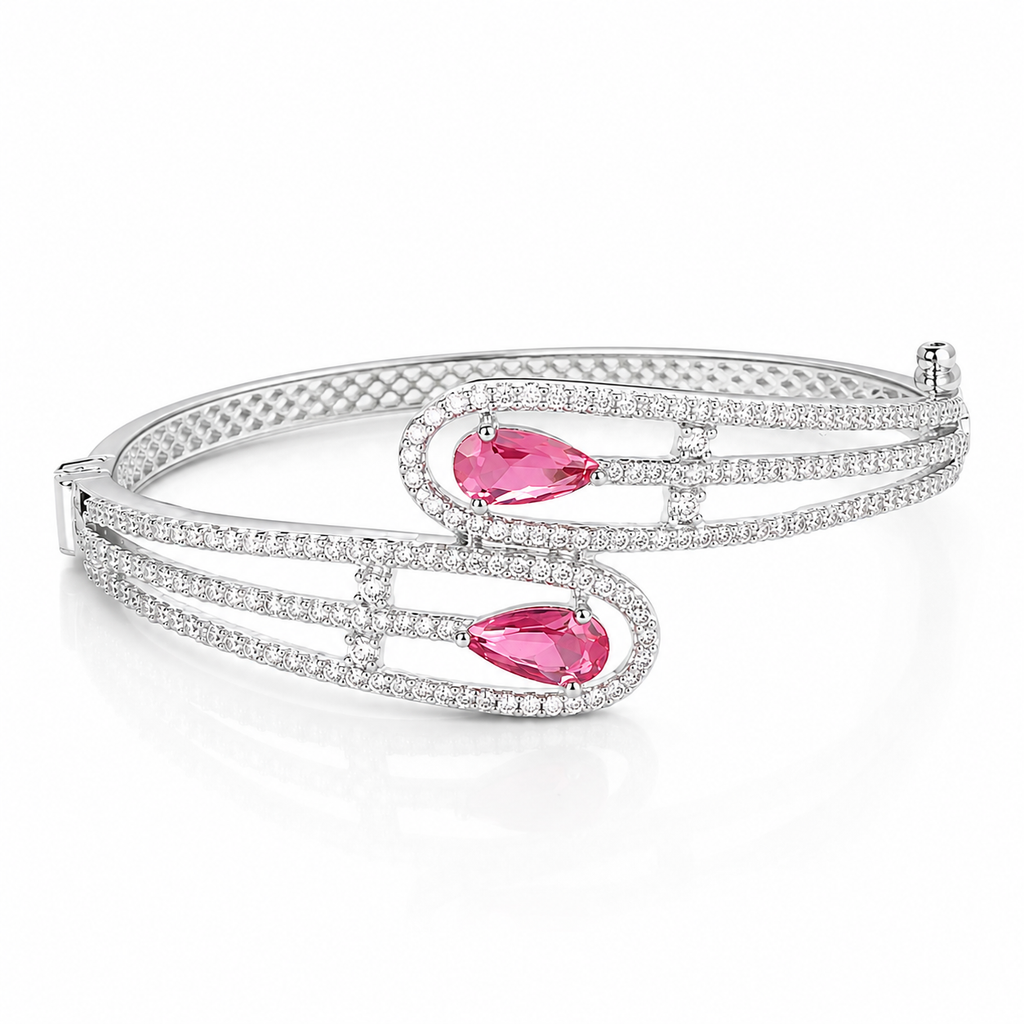 Aristara | Ruby | Luxury CZ Crystal Bracelet