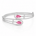 Aristara | Ruby | Luxury CZ Crystal Bracelet