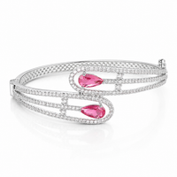 Aristara | Ruby | Luxury CZ Crystal Bracelet