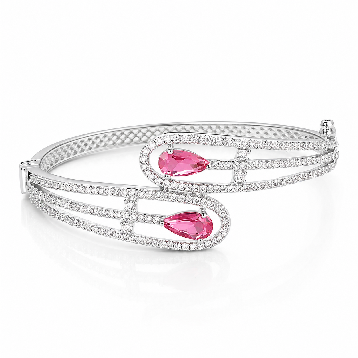 Aristara | Ruby | Luxury CZ Crystal Bracelet