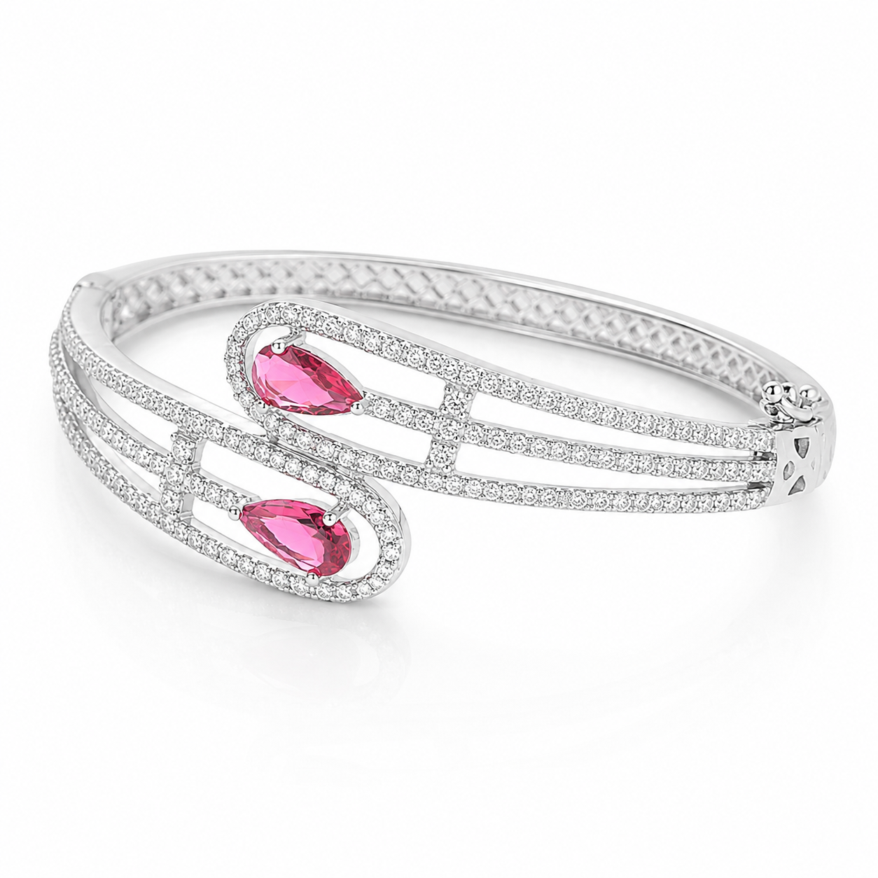 Aristara | Ruby | Luxury CZ Crystal Bracelet