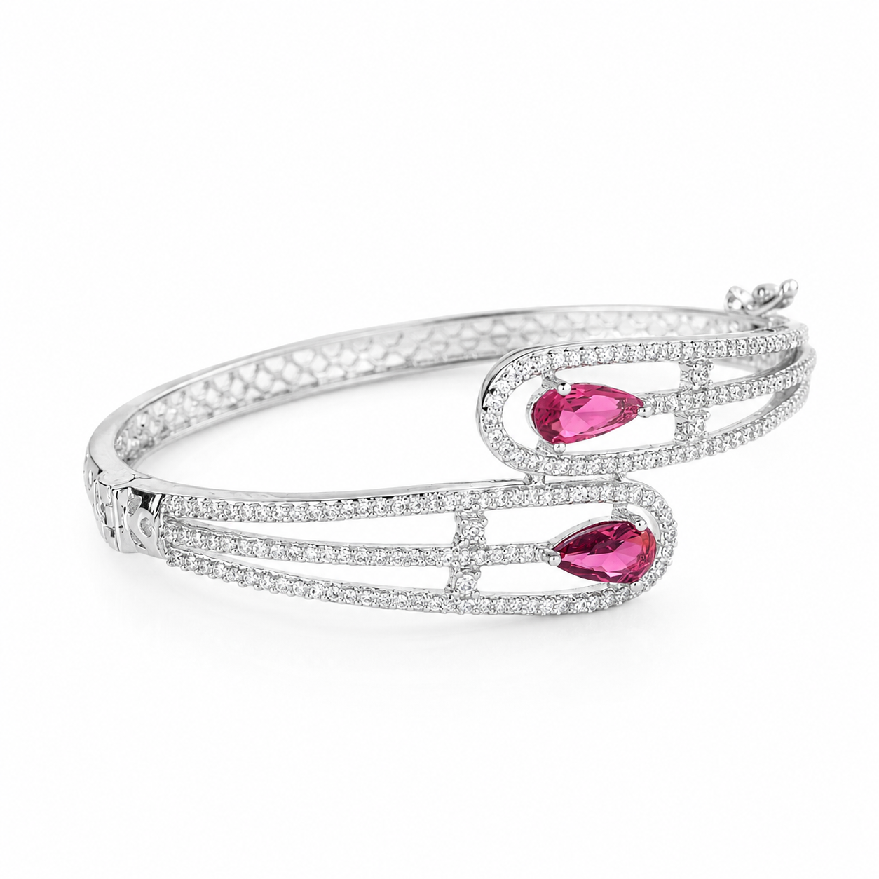 Aristara | Ruby | Luxury CZ Crystal Bracelet