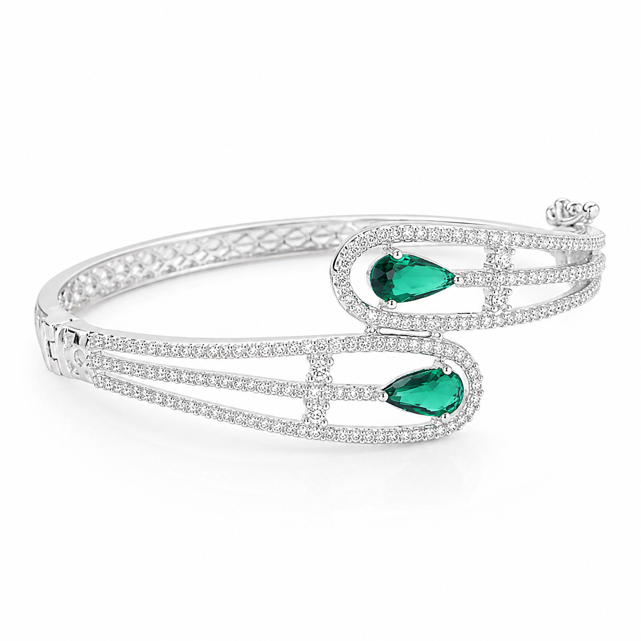 Aristara | Emerald | Luxury CZ Crystal Bracelet
