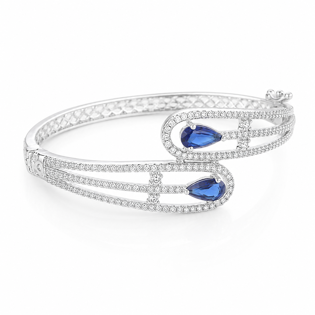 Aristara | Sapphire | Luxury CZ Crystal Bracelet