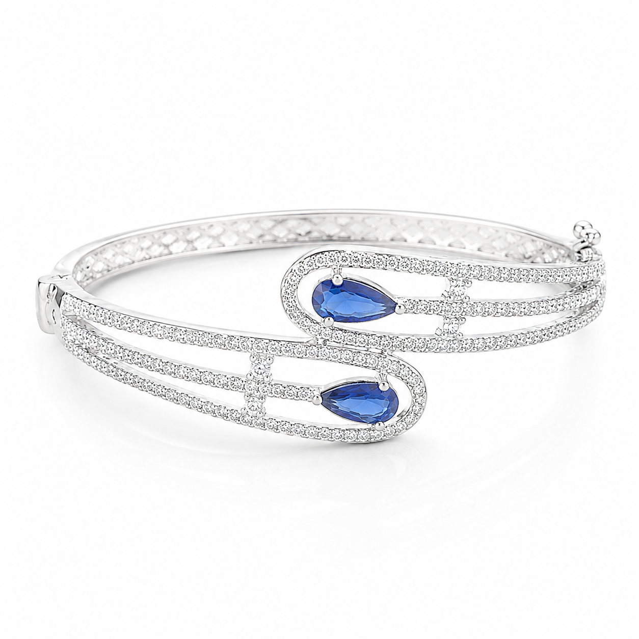 Aristara | Sapphire | Luxury CZ Crystal Bracelet