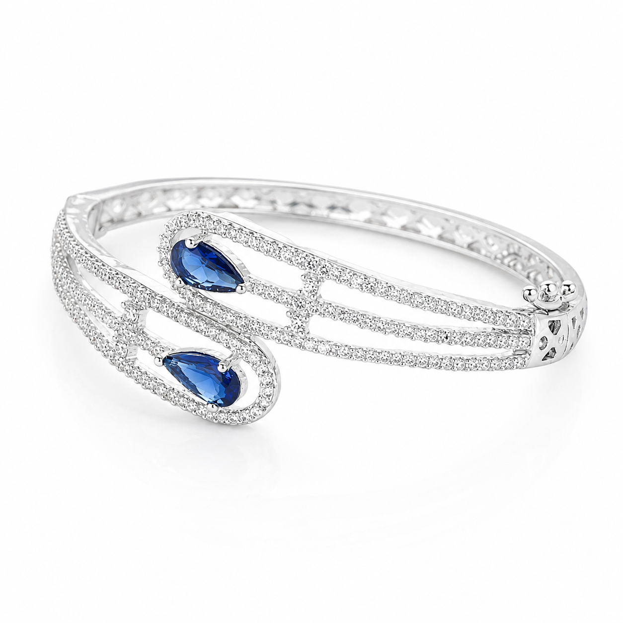 Aristara | Sapphire | Luxury CZ Crystal Bracelet
