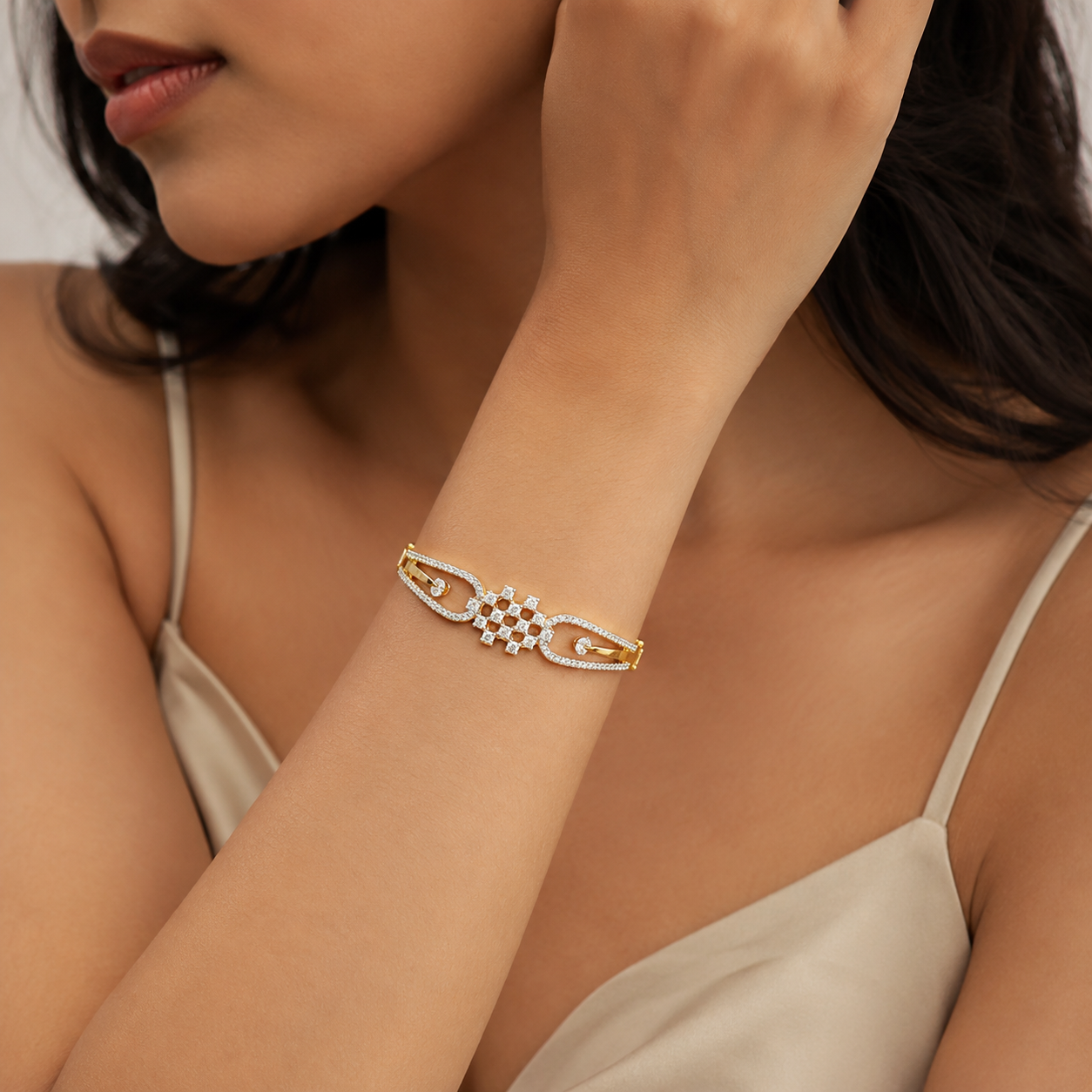 Aventa | Gold Plated | Premium CZ Crystal Bracelet