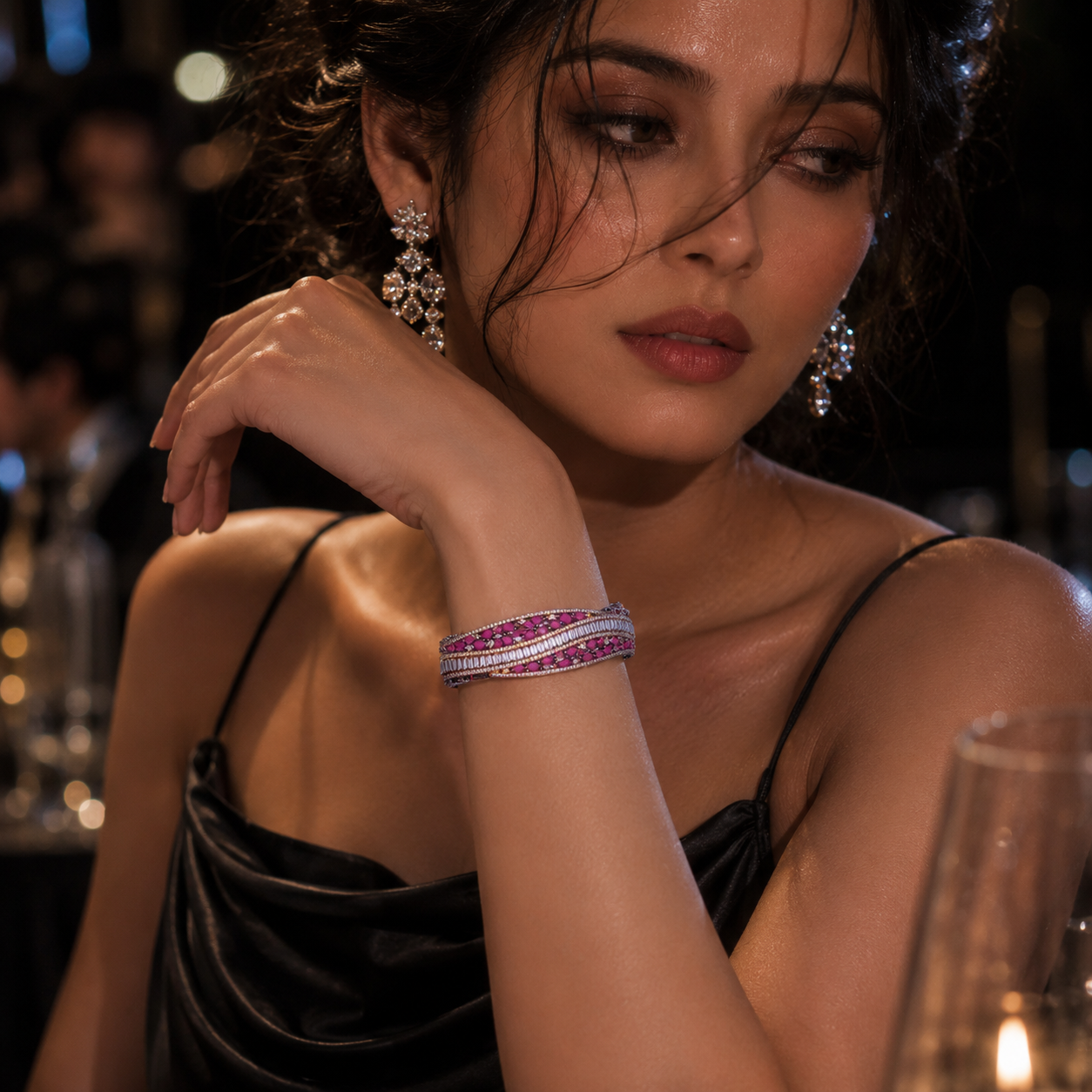 Royalyn | Amethyst | Premium CZ Crystal Bracelet