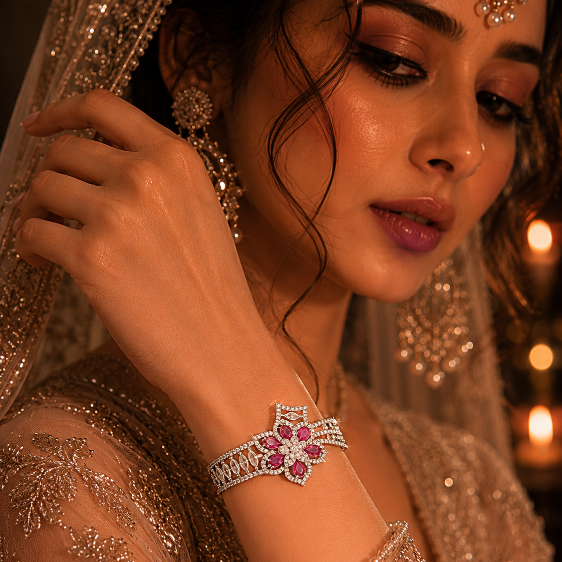Star Trove | Ruby | Luxury CZ Crystal Bracelet