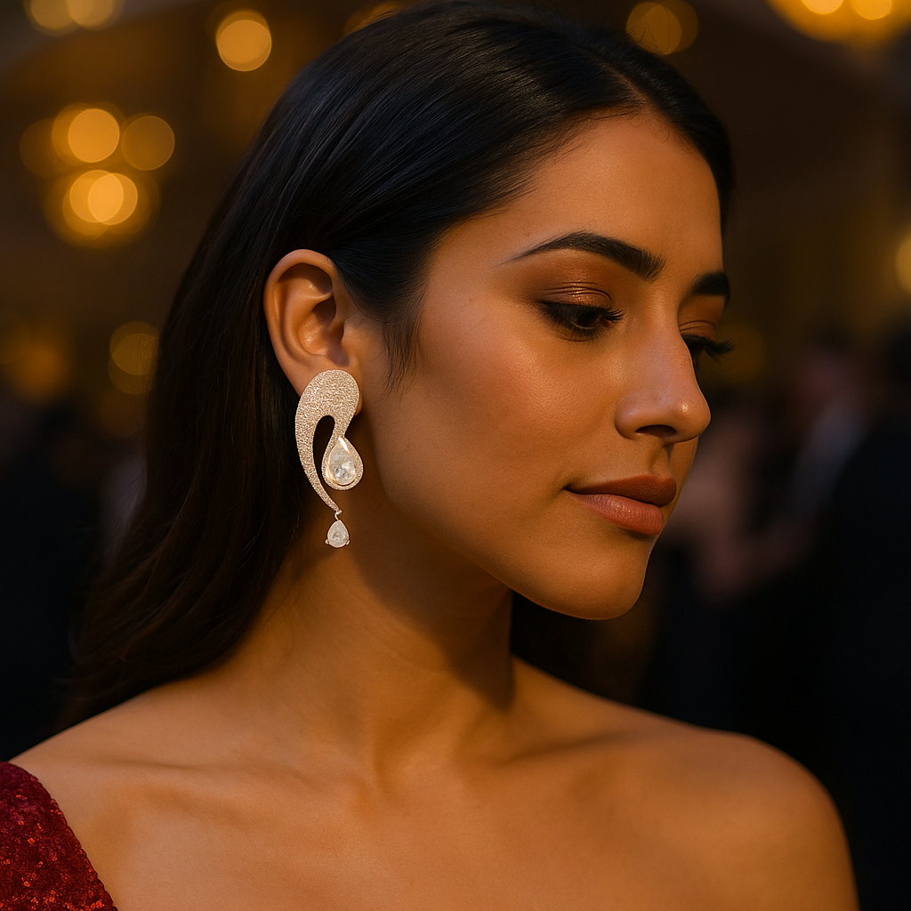 Dazzling Ear Spectra | Luxury CZ Crystal Earring