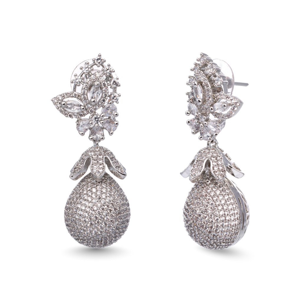 Chic Cascade | Luxury CZ Crystal Earring