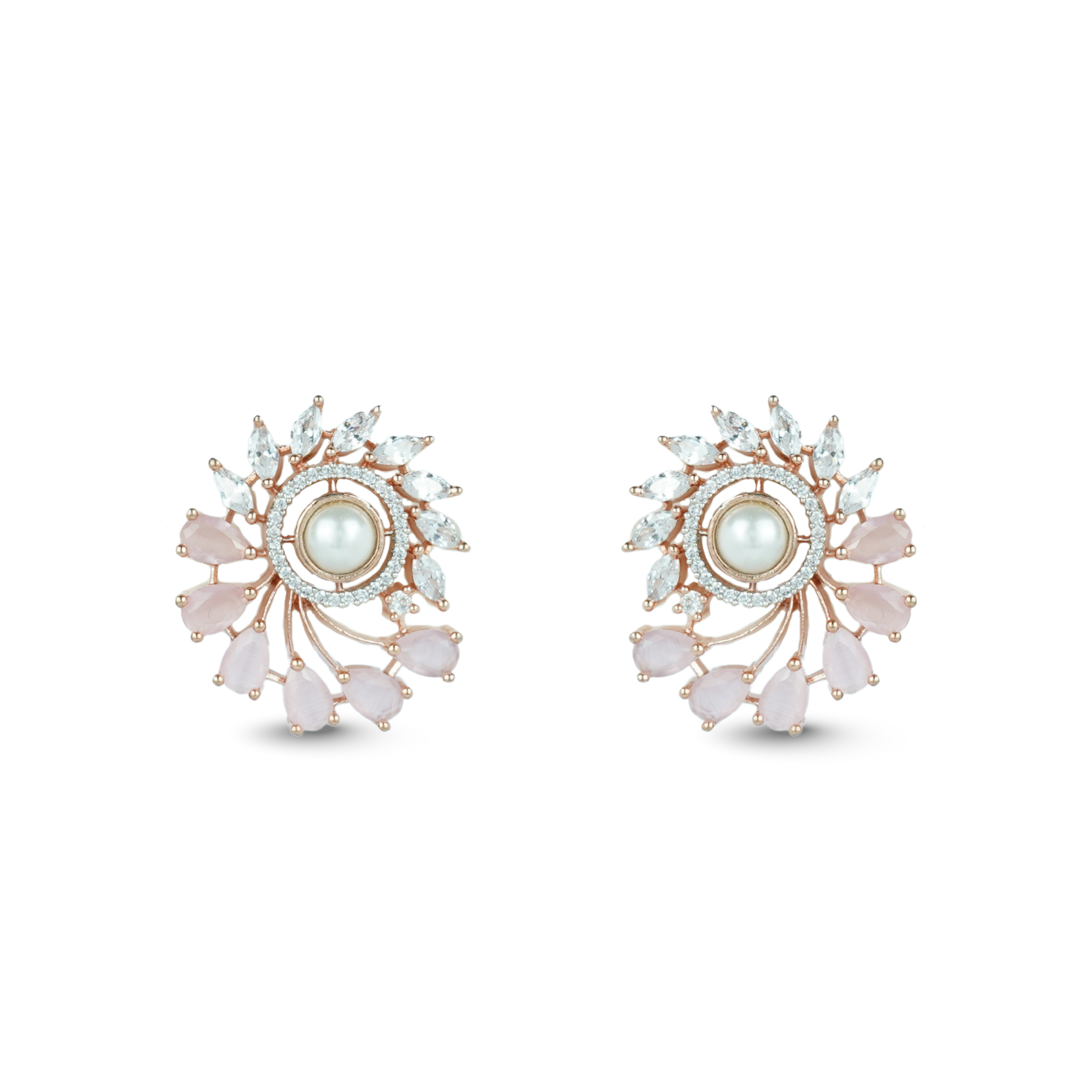 Cosmic Crests | Premium CZ Crystal Earrings