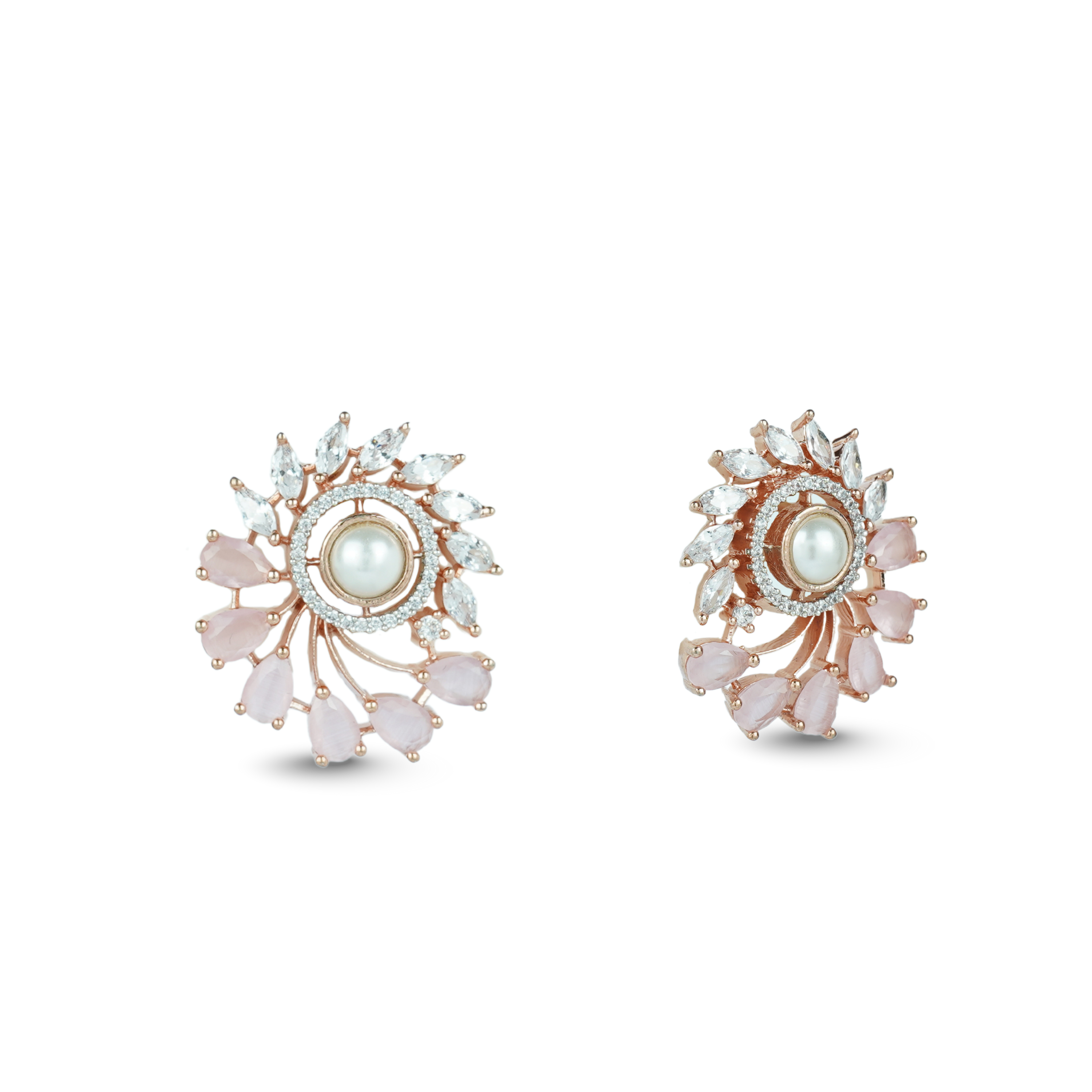 Cosmic Crests | Premium CZ Crystal Earrings