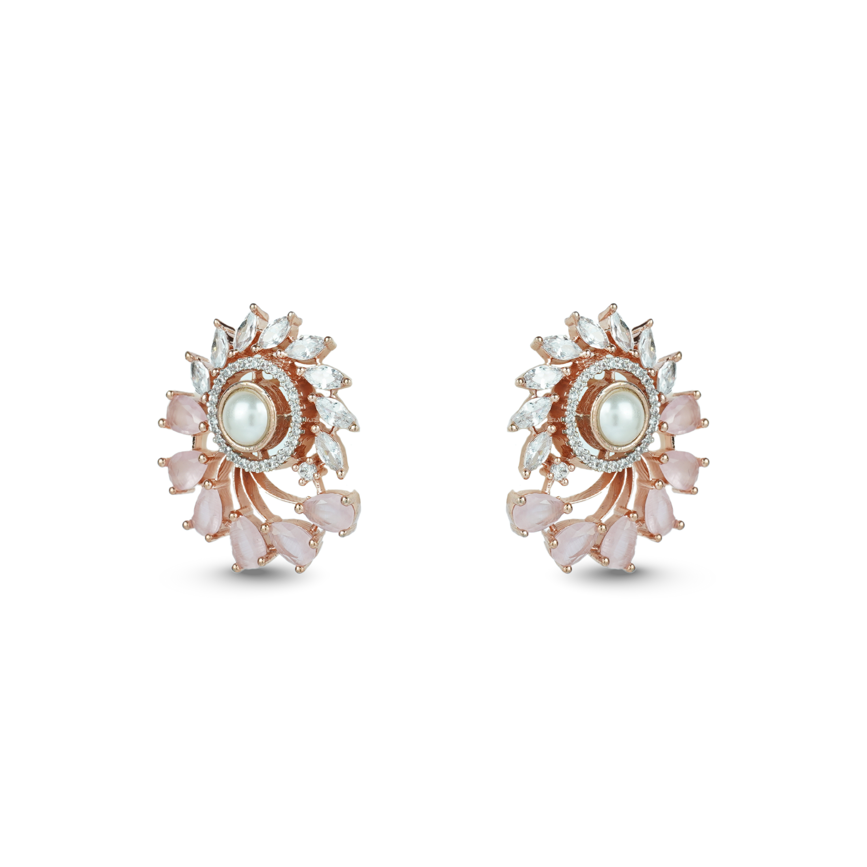 Cosmic Crests | Premium CZ Crystal Earrings