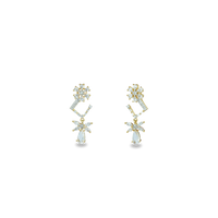 Crystal Clarity Carat | Dorado | Premium CZ Crystal Earring