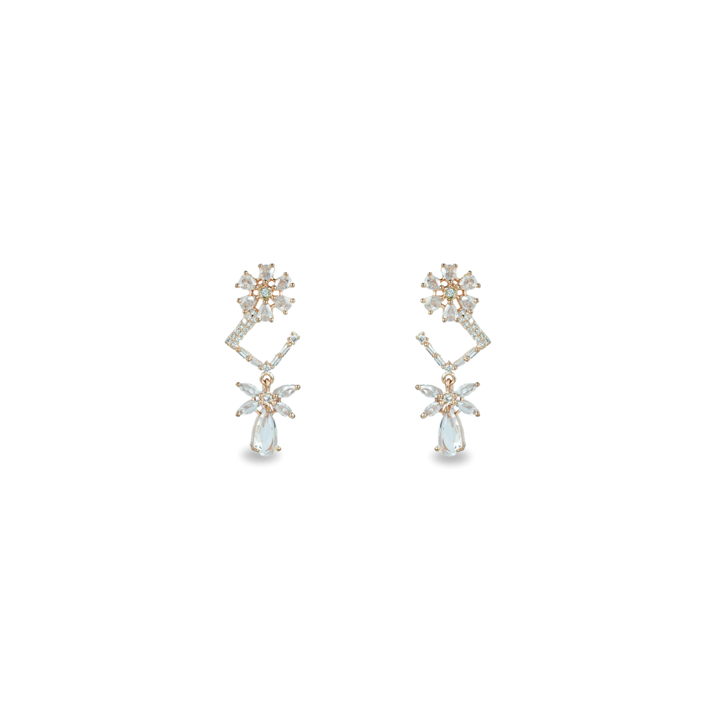 Crystal Clarity Carat | Rose Rhapsody | Premium CZ Crystal Earring