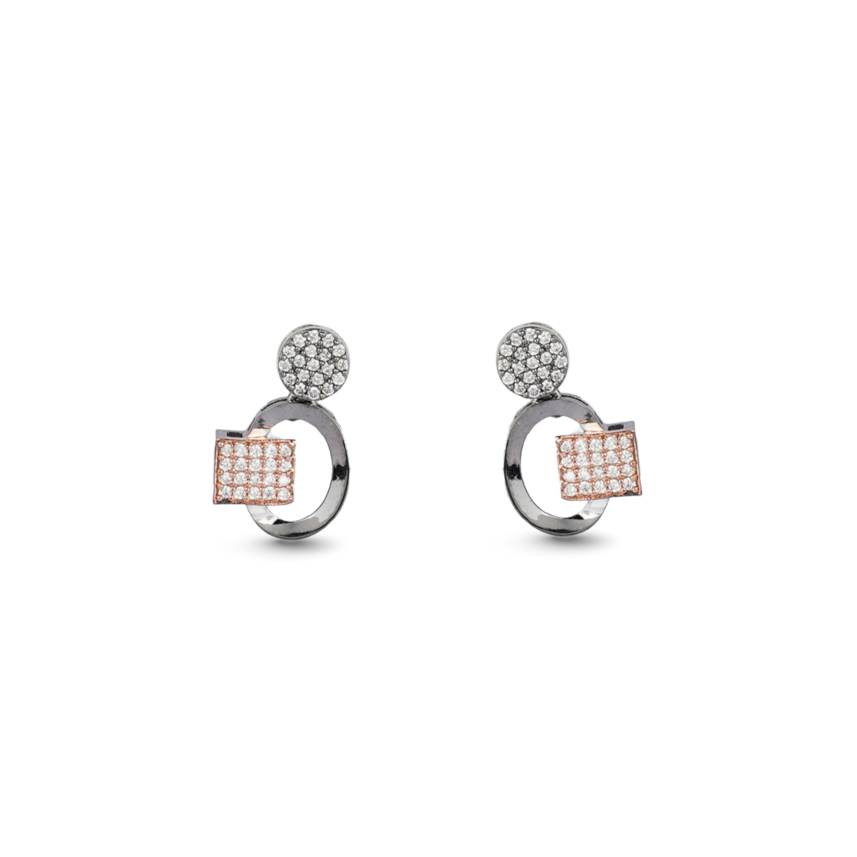 Cubic Swirl | Premium CZ Crystal Necklace Set