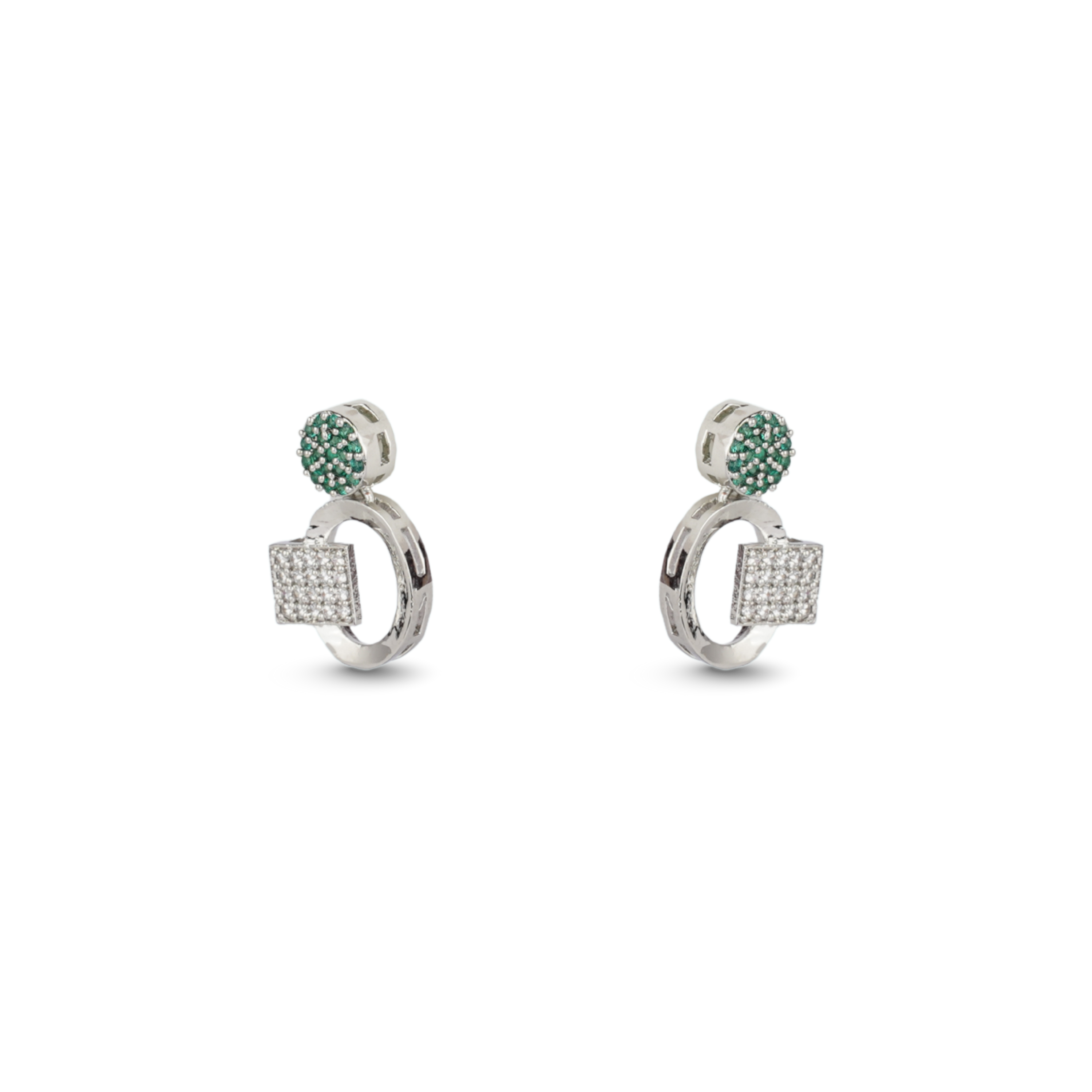 Cubic Swirl | Premium CZ Crystal Necklace Set