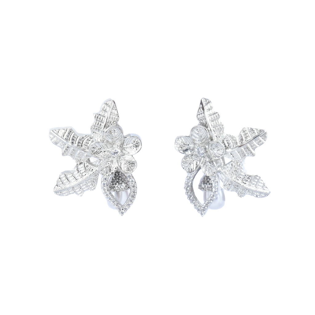 Dazzle Leaf | Premium CZ Crystal Earring
