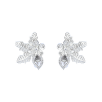 Dazzle Leaf | Silverene | Premium CZ Crystal Earring (Copy)