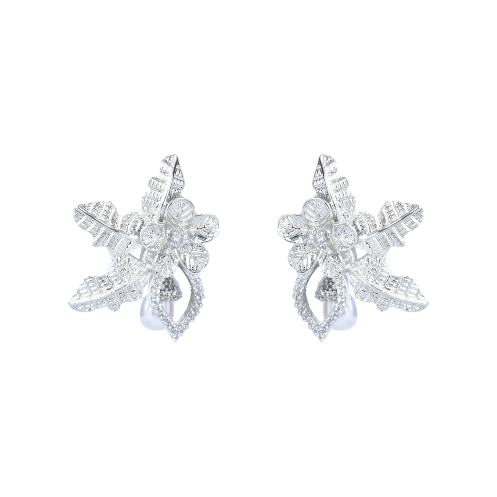 Dazzle Leaf | Premium CZ Crystal Earring