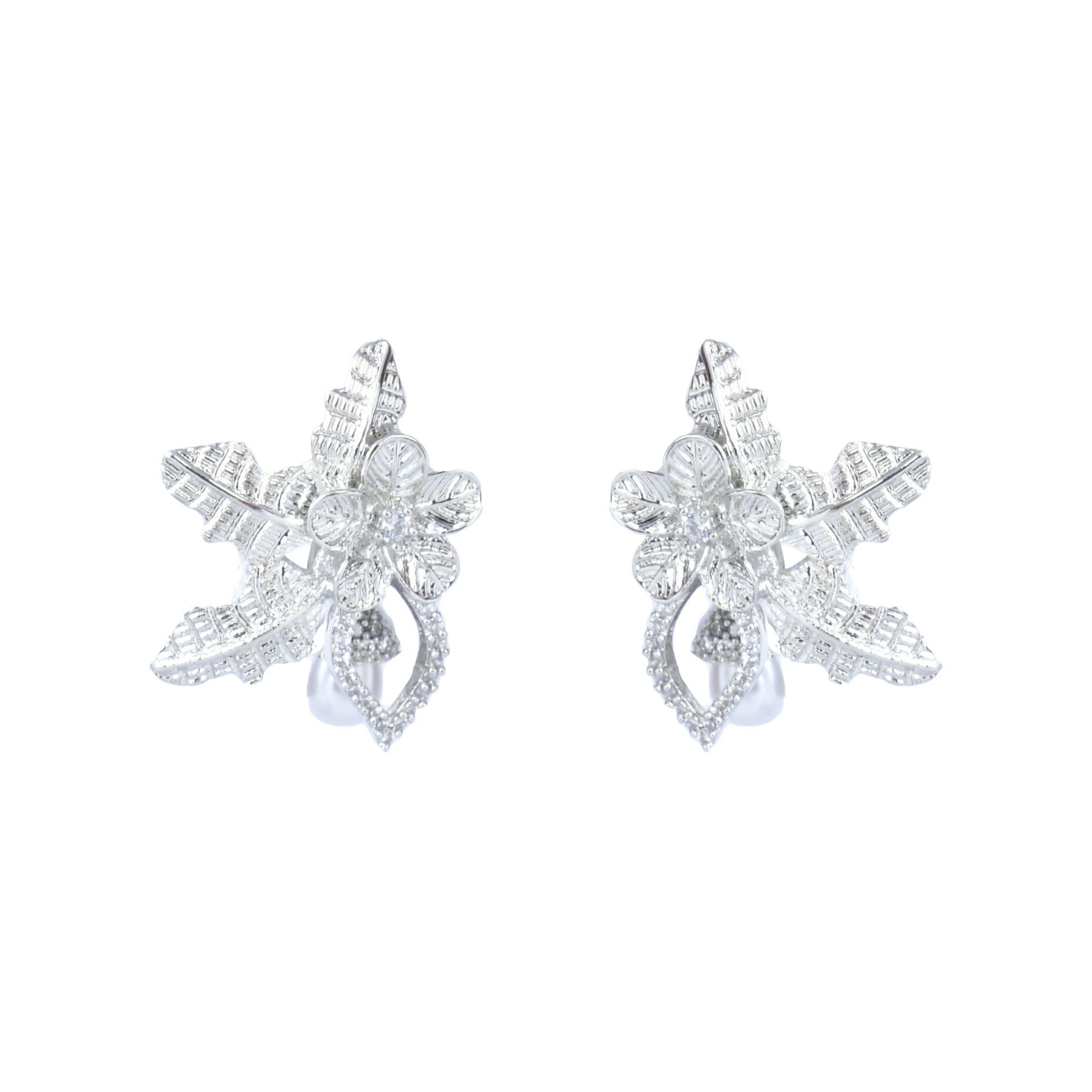 Dazzle Leaf | Premium CZ Crystal Earring
