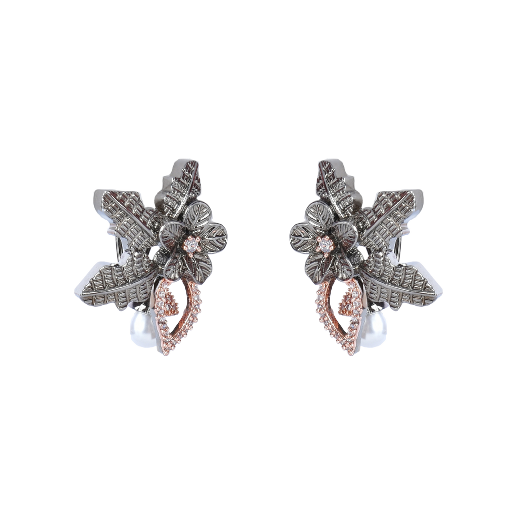 Dazzle Leaf | Premium CZ Crystal Earring