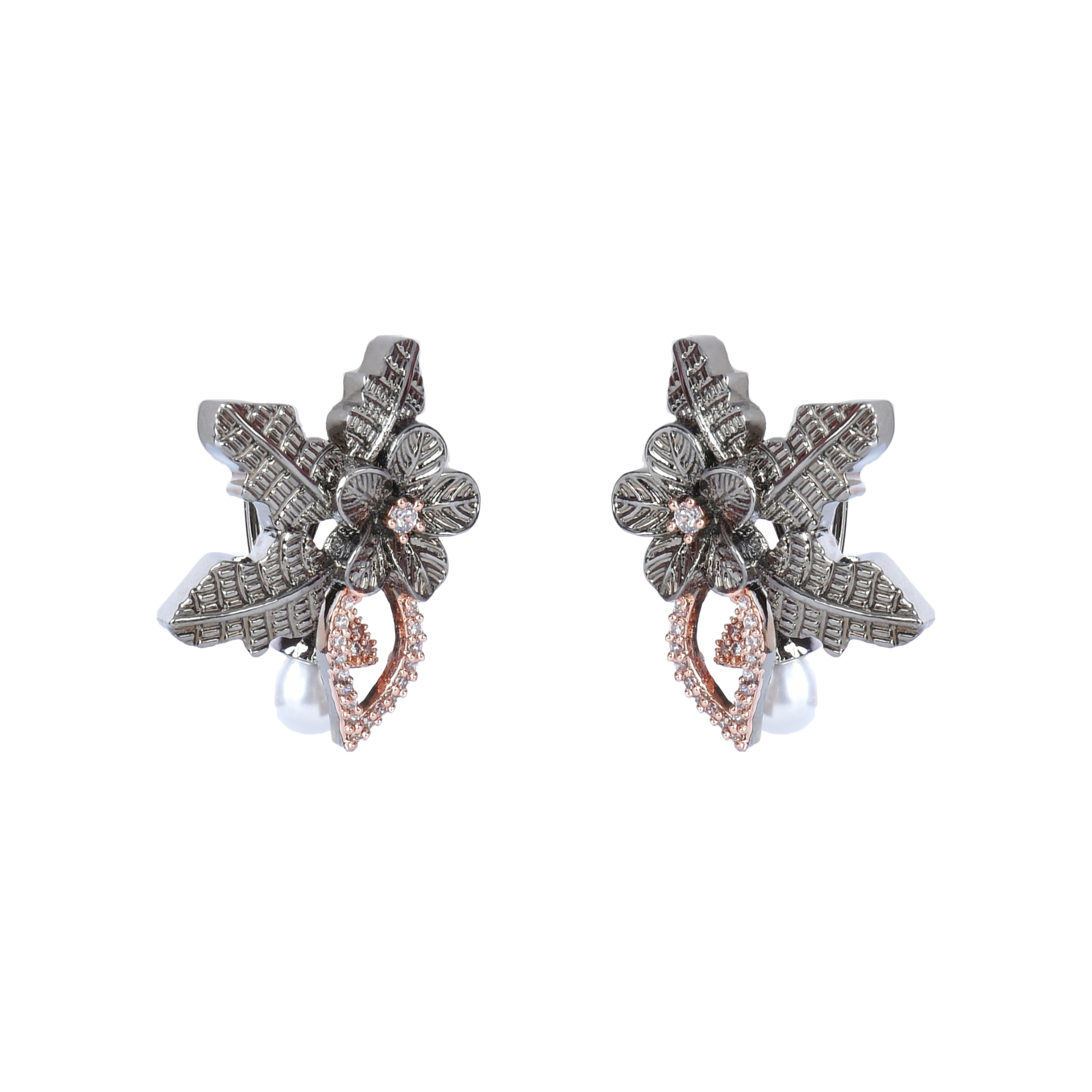 Dazzle Leaf | Premium CZ Crystal Earring