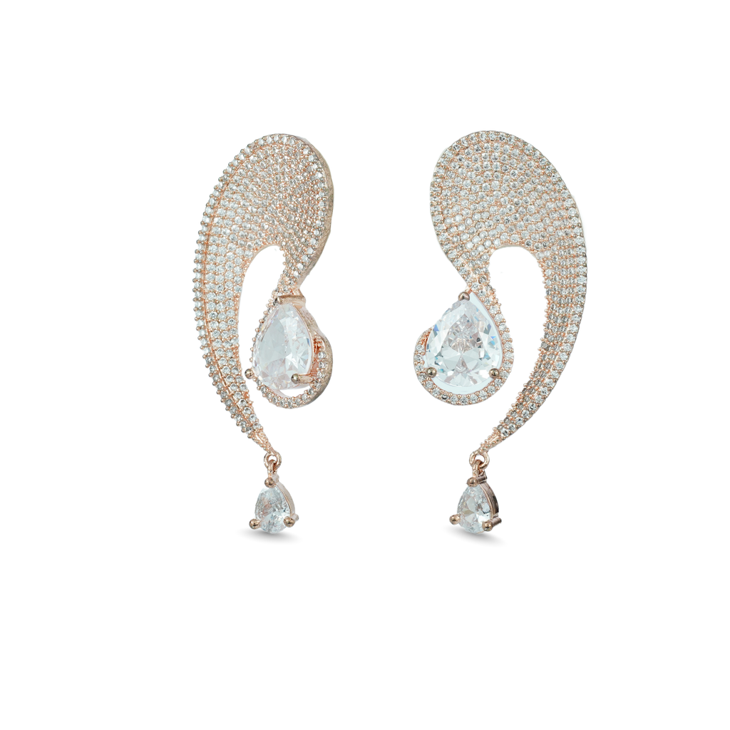 Dazzling Ear Spectra | Luxury CZ Crystal Earring