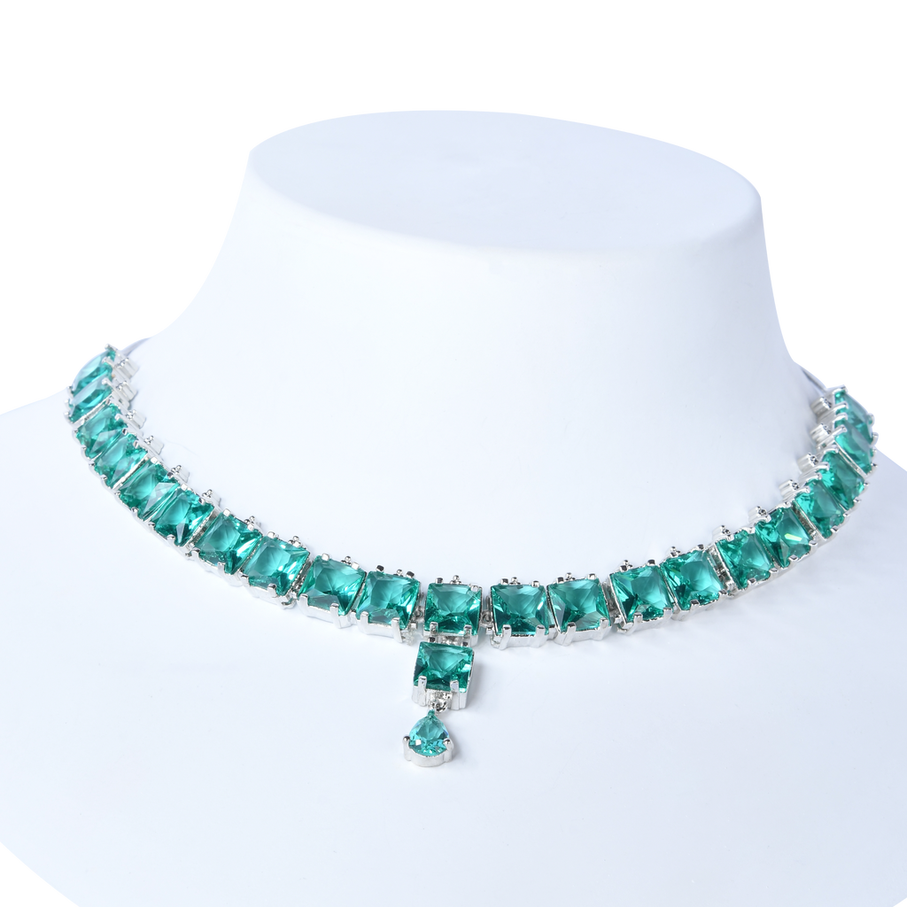 Delicate Gem | Premium CZ Crystal Necklace Set
