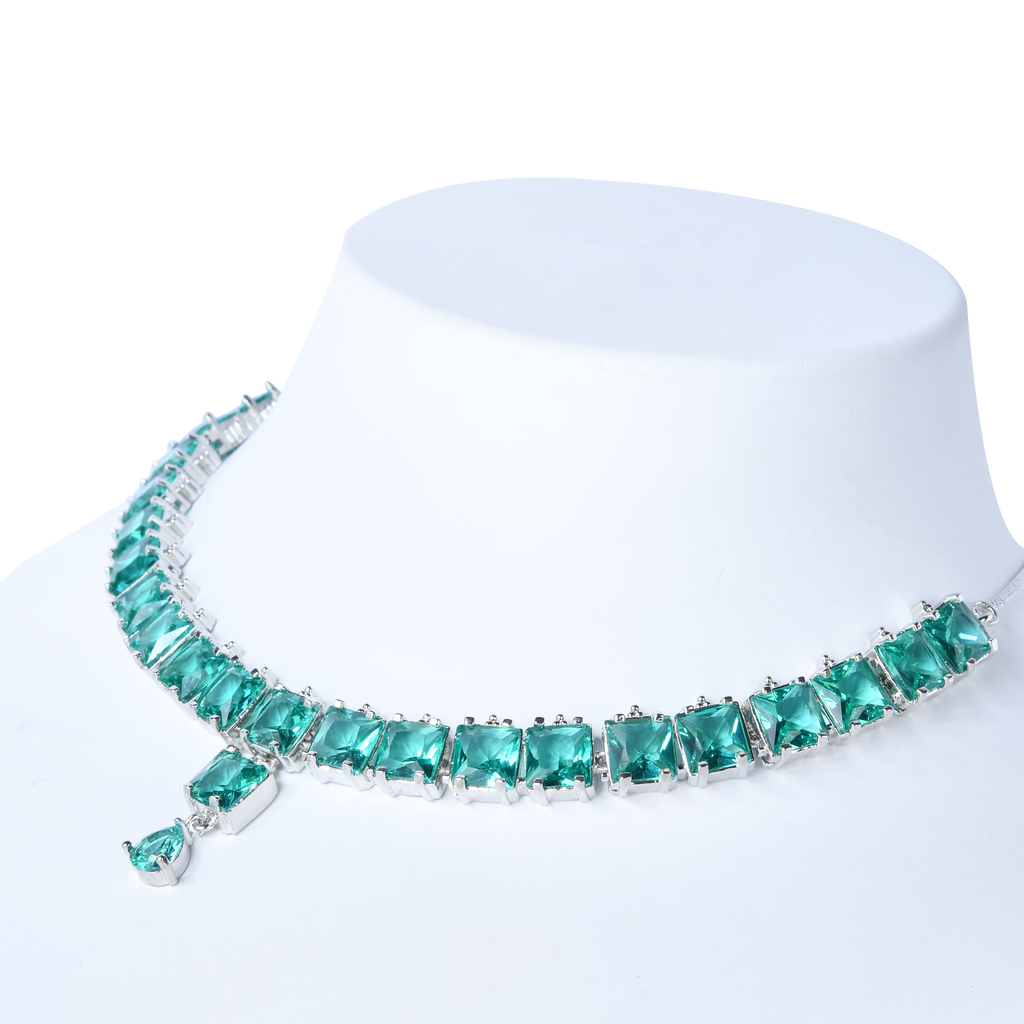 Delicate Gem | Premium CZ Crystal Necklace Set