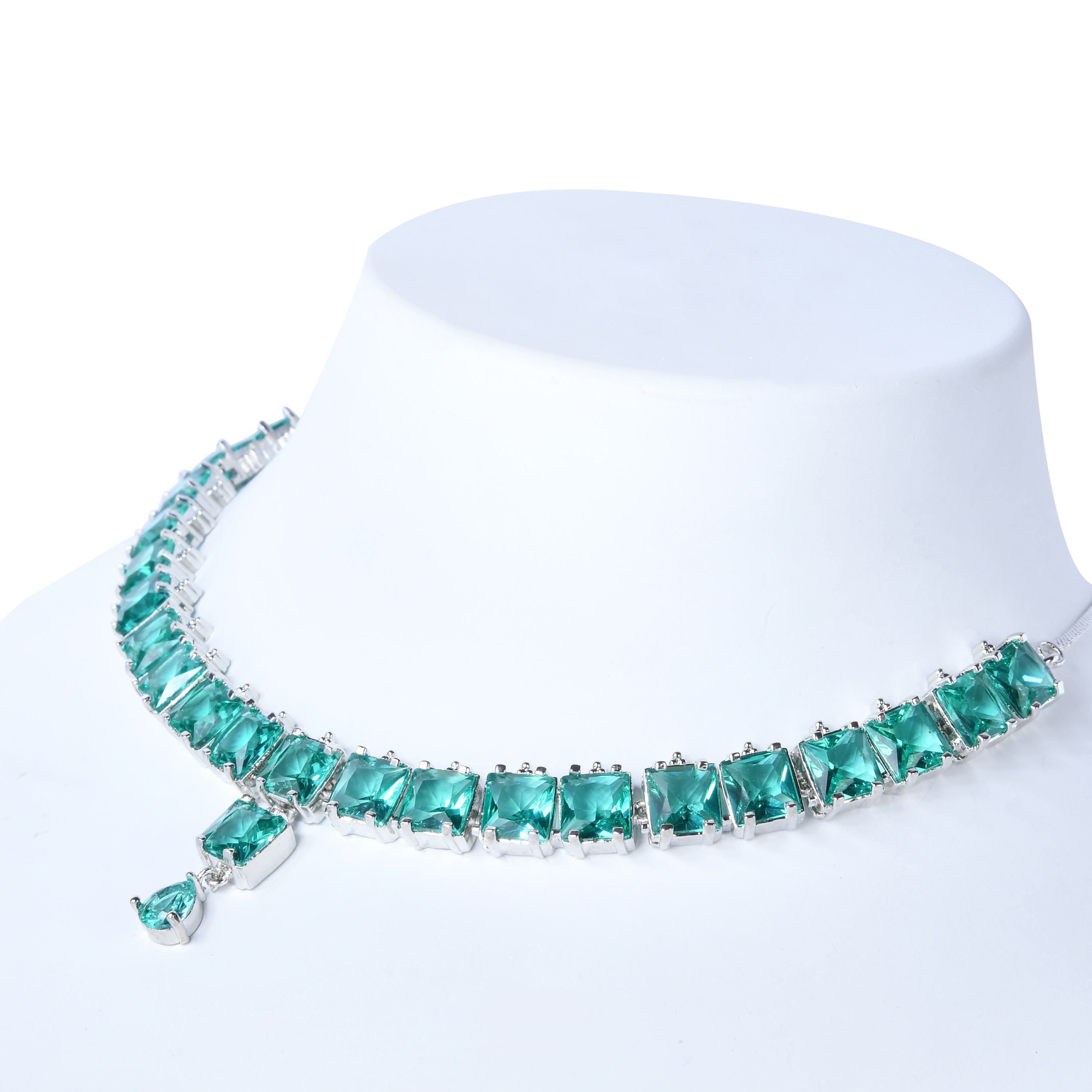Delicate Gem | Premium CZ Crystal Necklace Set