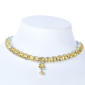 Delicate Gem | Citrine | Premium CZ Crystal Necklace Set