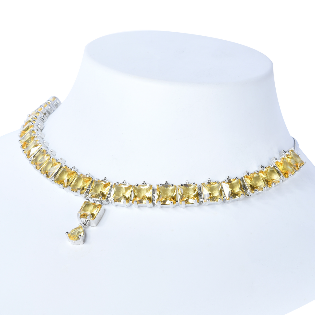 Delicate Gem | Premium CZ Crystal Necklace Set