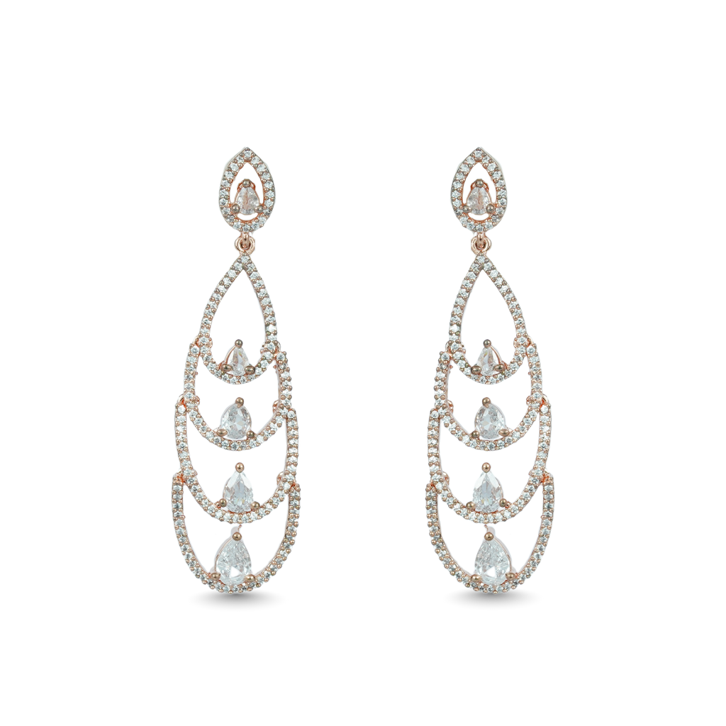 Dream Weavers | Rose Rhapsody | Signature CZ Crystal Earring