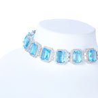 Engraved Gem | Luxury CZ Crystal Necklace Set