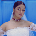 Engraved Gem | Luxury CZ Crystal Necklace Set