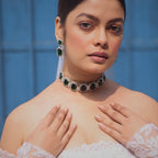 Engraved Gem | Luxury CZ Crystal Necklace Set