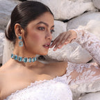 Engraved Gem | Luxury CZ Crystal Necklace Set