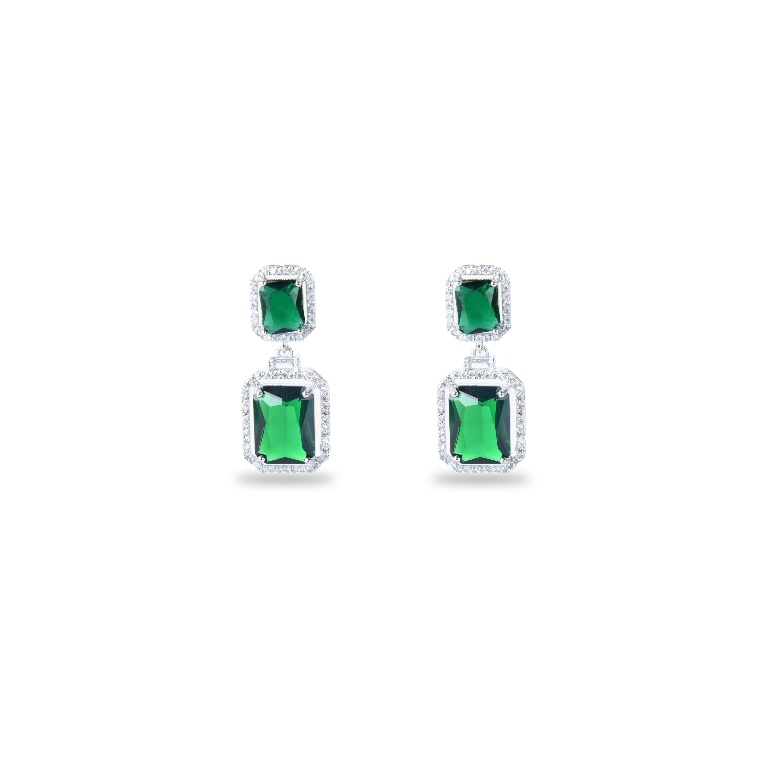 Engraved Gem | Luxury CZ Crystal Necklace Set