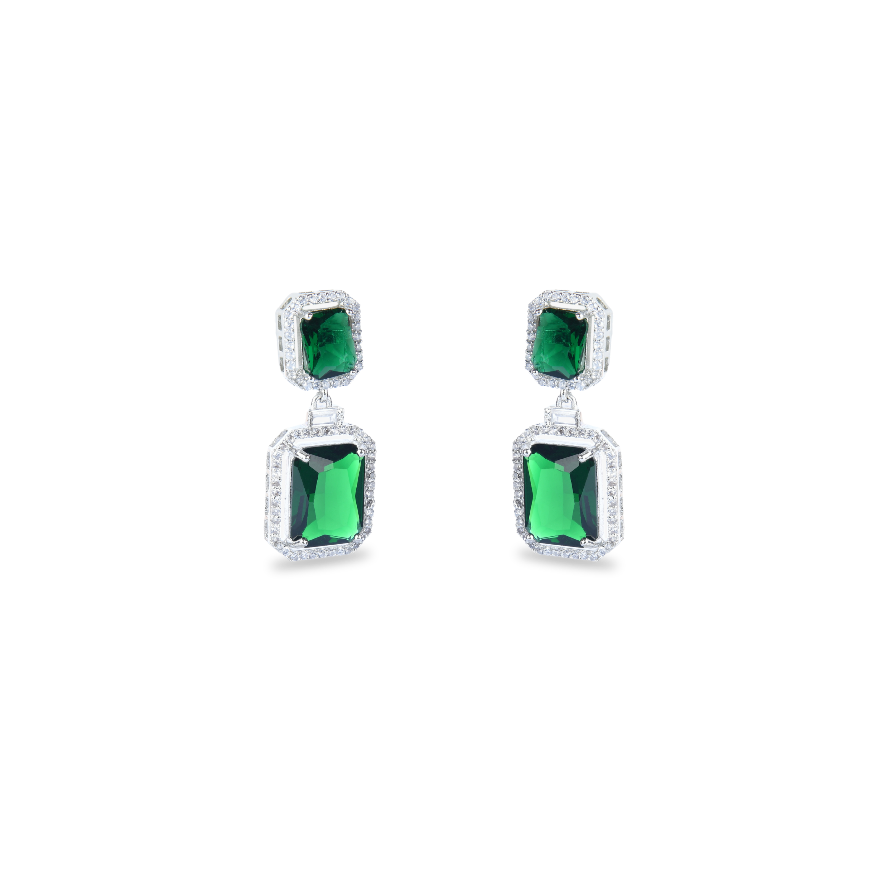 Engraved Gem | Luxury CZ Crystal Necklace Set