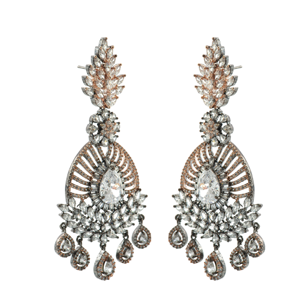 Eclipsed Titan Orbs | Signature CZ Crystal Earring